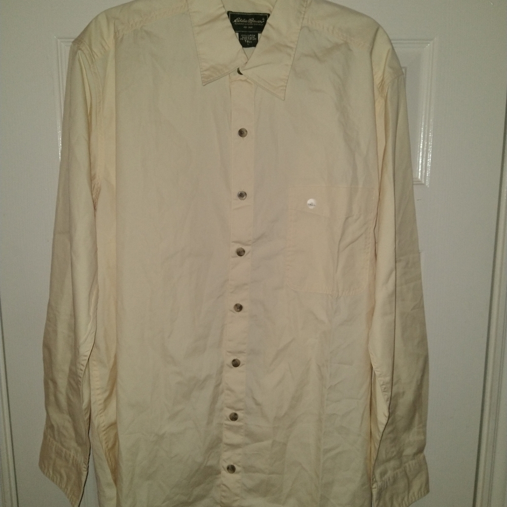 Eddie Bauer Authentic Outdoor Outfitter Button Up Shirt Men's sz Large Tall.